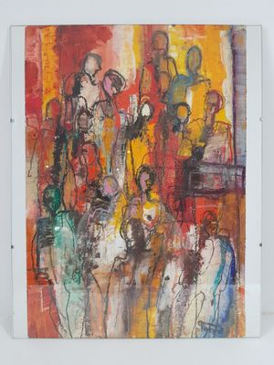 Jacques GORDE (1943-2009) - Silhouettes - Technique mixte si…
