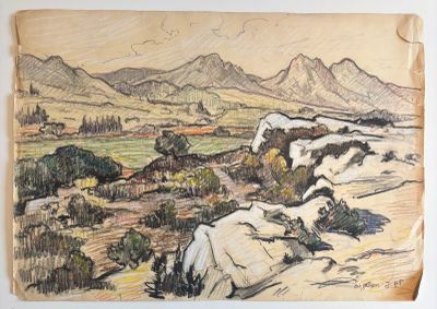 Jos Henri PONCHIN (1897 - 1981), "Paysage de Provence".