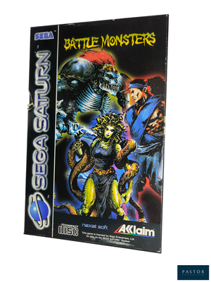 une image représentant une boîte de jeu sur laquelle figurent un monstre et un homme