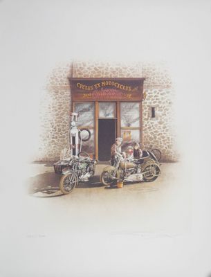François BRUERE (né en 1961) Cycles et motocycles Gaignard