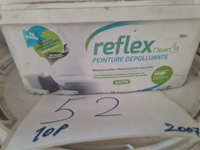Lot de 10 seaux de peinture dépolluante Reflex Clean R Satin…