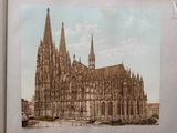 a picture of an old picture of a cathedral