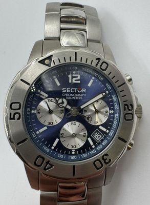 SECTOR. Montre chronographe étanche à 100 m, bracelet à bouc…