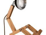 une image représentant une lampe posée sur un pied, sur fond blanc