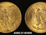 a close up of two gold coins with a woman on one side and an eagle on the other