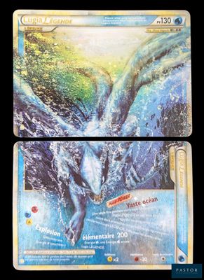 deux cartes Pokémon représentant un dauphin dans l'eau