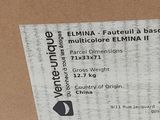 a cardboard box with a label on it that says parcel