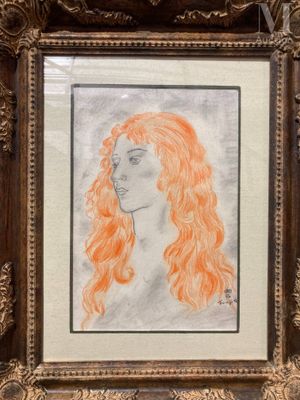 Ecole du XXe siècle Portrait de femme