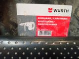 a close up of a label on the back of a car