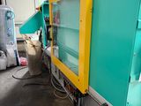 a machine that is sitting inside of a building
