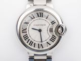 a close up of a wrist watch with roman numerals on it