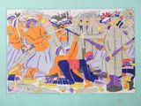 an image of a painting of a group of people in a field
