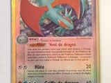 a close up of a pokemon card on a table