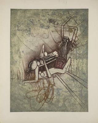 an image of a drawing of a car in a field