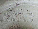a close up of a tire on a vehicle