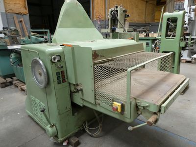 a machine that is sitting inside of a building