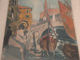 a picture of a painting on the wall of a building