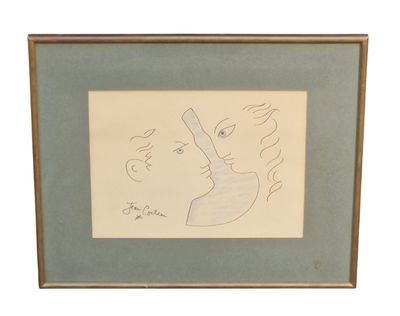 tableau représentant le visage d'une femme avec une cigarette à la bouche