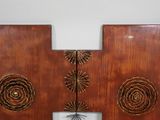 a clock that is on the wall in the room