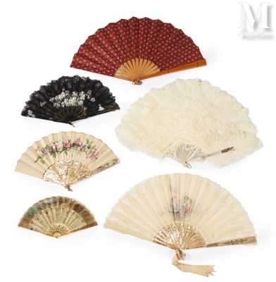 several different types of fan are shown on a white background