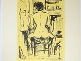 an image of a drawing of a woman sitting in a chair