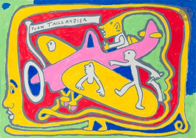 une image représentant un tableau où l'on voit un groupe de personnes sur des skateboards