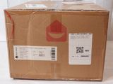 a cardboard box with a red fire hydrant on top of it