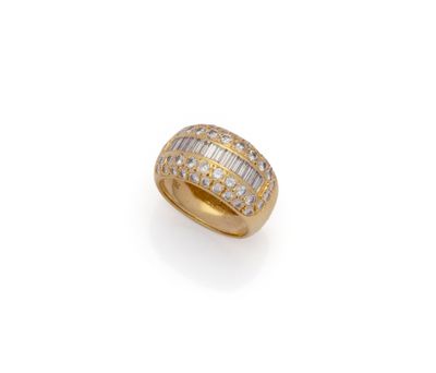 a diamond and eighteen - stone ring, by van cleef