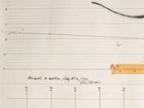 an image of a drawing of a cat on a sheet of paper with a ruler