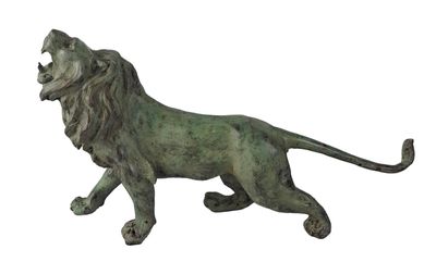 an image of a statue of a lion on a white background