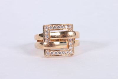 BOUCHERON, modèle "Déchaînée". Bague en or rose 750°°, forma… - Photo 1