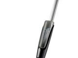 a close up of a vacuum mop on a white surface