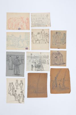 une image représentant une série de dessins représentant des personnes et des animaux