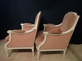 pair of french louis xvi style armchairs