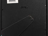 a close up of a laptop screen with a barcode on it