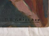 an image of a close up of a painting on a white surface