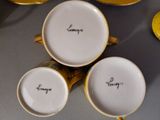 three cups that are sitting on top of each other