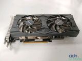 a close up of a video card with two fans on top of it
