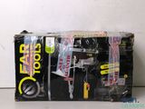 a black box with a bunch of items inside of it