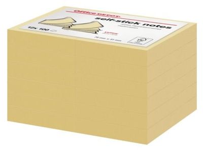 Lot de 12 - OFFICE DEPOT - Notes repositionnables - 76x51mm …