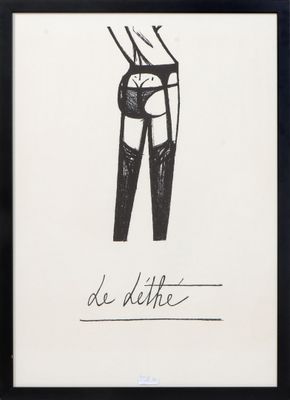 Bernard BUFFET (1928-1999) Le léthé - 1970 Lithographie en n…