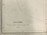diagram of an airplane flying over a curve on a sheet of paper