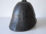 a helmet that is sitting on a table