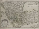 an old map of the country of turkey with the borders of asia and asia