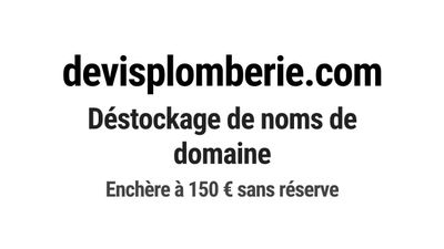 Nom de domaine devisplomberie.com.