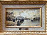 une photo d'une photo d'un tableau sur le mur