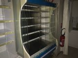 an empty display case in the middle of a store