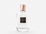 a bottle of cologne on a white background