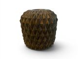 an image of a wooden vase on a white background