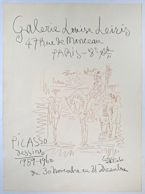 drawing of a man riding a horse with a woman on the back